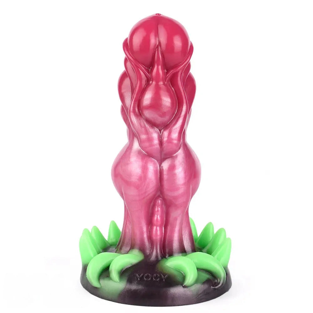 7.87in Monster Knot Exotic Silicone Alien Soft Anal Dildo Stimulator