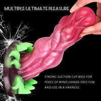 7.87in Monster Knot Exotic Silicone Alien Soft Anal Dildo Stimulator