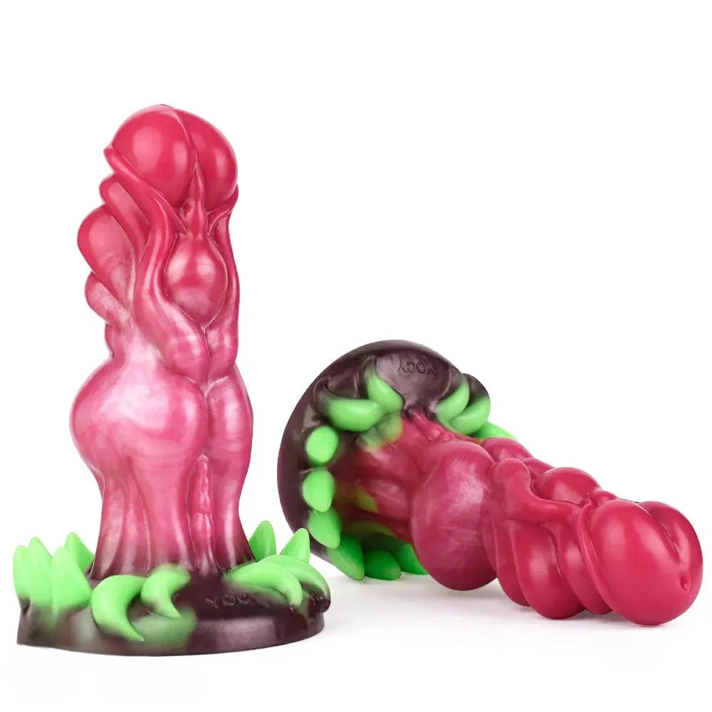7.87in Monster Knot Exotic Silicone Alien Soft Anal Dildo Stimulator