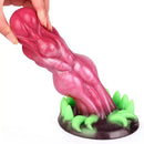 7.87in Monster Knot Exotic Silicone Alien Soft Anal Dildo Stimulator