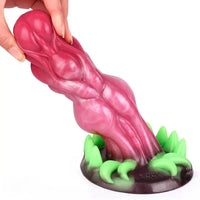 7.87in Monster Knot Exotic Silicone Alien Soft Anal Dildo Stimulator