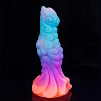 7.87in Monster Knot Luminous Dildo With Ribs Adult Male Masturbator