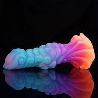 7.87in Monster Knot Luminous Dildo With Ribs Adult Male Masturbator