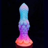 7.87in Monster Knot Luminous Dildo With Ribs Adult Male Masturbator