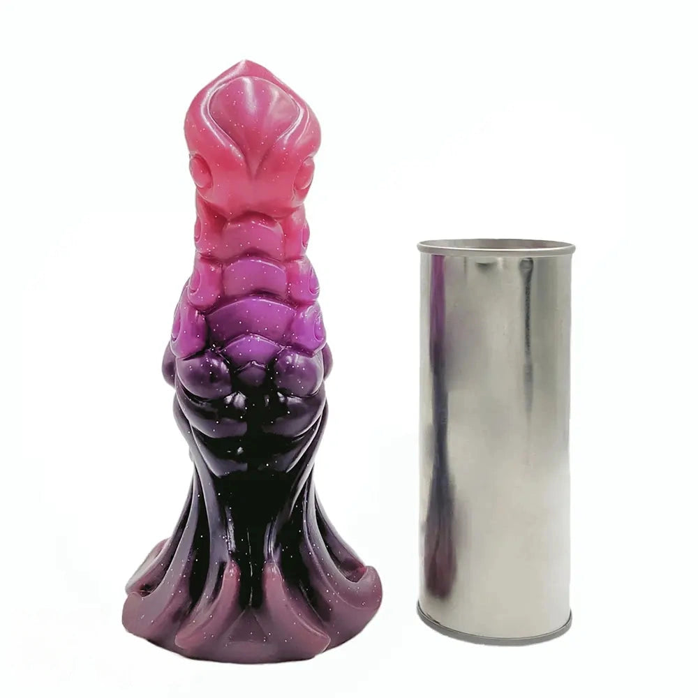 7.87in Monster Knot Luminous Dildo With Ribs Adult Male Masturbator