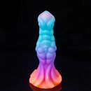 7.87in Monster Knot Luminous Dildo With Ribs Adult Male Masturbator