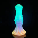 7.87in Monster Knot Luminous Dildo With Ribs Adult Male Masturbator