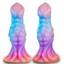 7.87in Monster Knot Luminous Dildo With Ribs Adult Male Masturbator