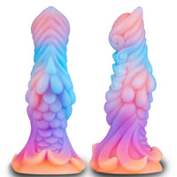 7.87in Monster Knot Luminous Dildo With Ribs Adult Male Masturbator