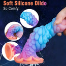 7.87in Monster Knot Luminous Dildo With Ribs Adult Male Masturbator