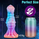 7.87in Monster Knot Luminous Dildo With Ribs Adult Male Masturbator