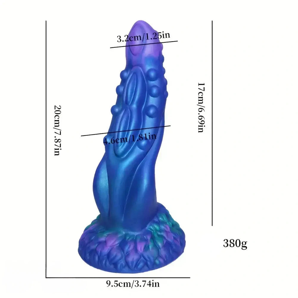 7.87in Monster Spiked Silicone Soft Creature Odd Fantasy Dildo For Fucking Sex