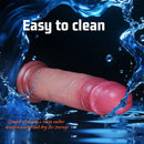 7.87in Moveable Skin Realistic Dual Density Liquid Silicone Dildo Cock Toy