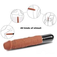 7.87in Multi-speeds Vibrating Automatic Dildo Sex Toy For Adult Women