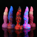 7.87in Multiple Colors Monster Animal Fantasy Design Dildo Adult Toy