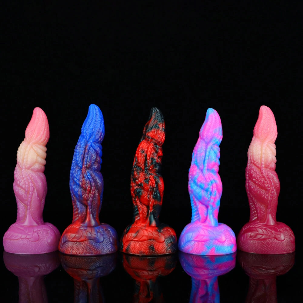 7.87in Multiple Colors Monster Animal Fantasy Design Dildo Adult Toy