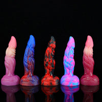 7.87in Multiple Colors Monster Animal Fantasy Design Dildo Adult Toy