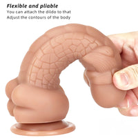 7.87in New Soft Odd Dual Density Dildo For Anal Vagina Sex