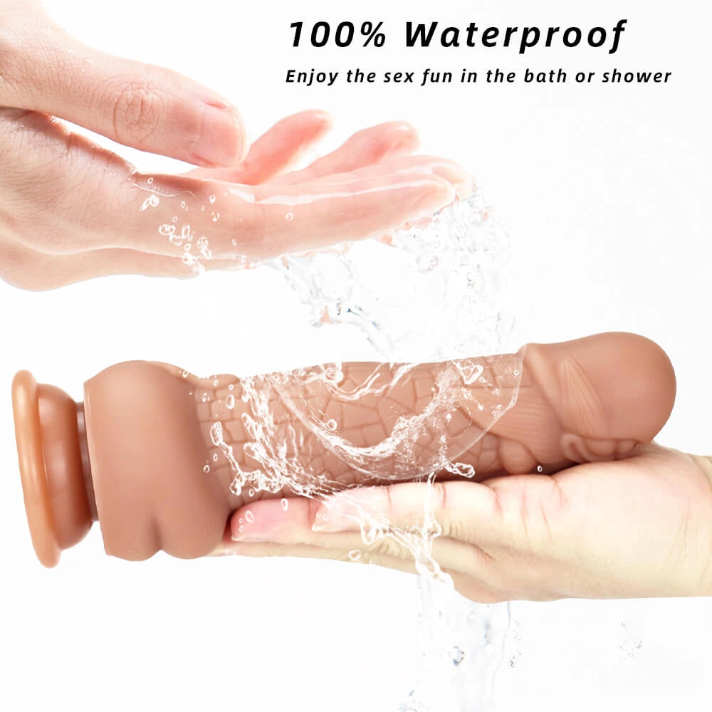 7.87in New Soft Odd Dual Density Dildo For Anal Vagina Sex