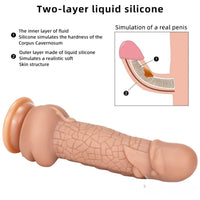 7.87in New Soft Odd Dual Density Dildo For Anal Vagina Sex