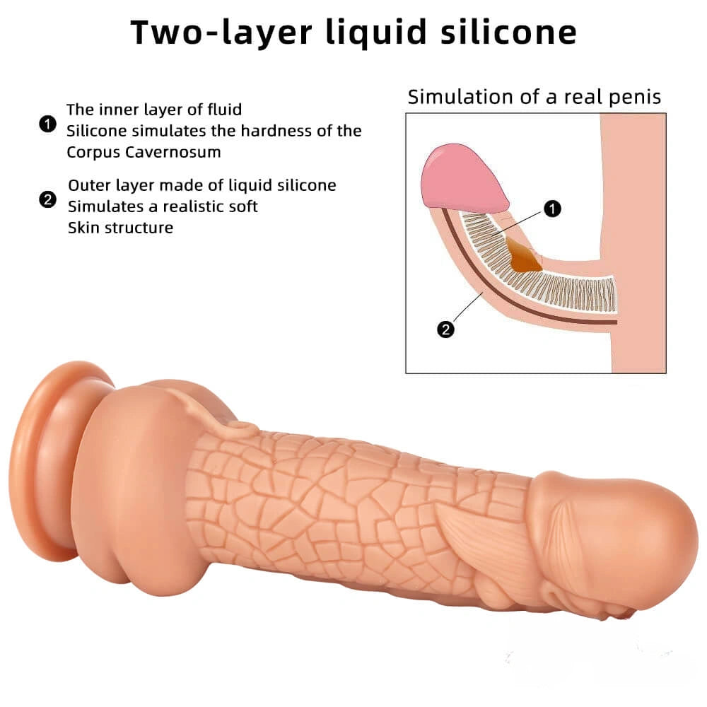 7.87in New Soft Odd Dual Density Dildo For Anal Vagina Sex