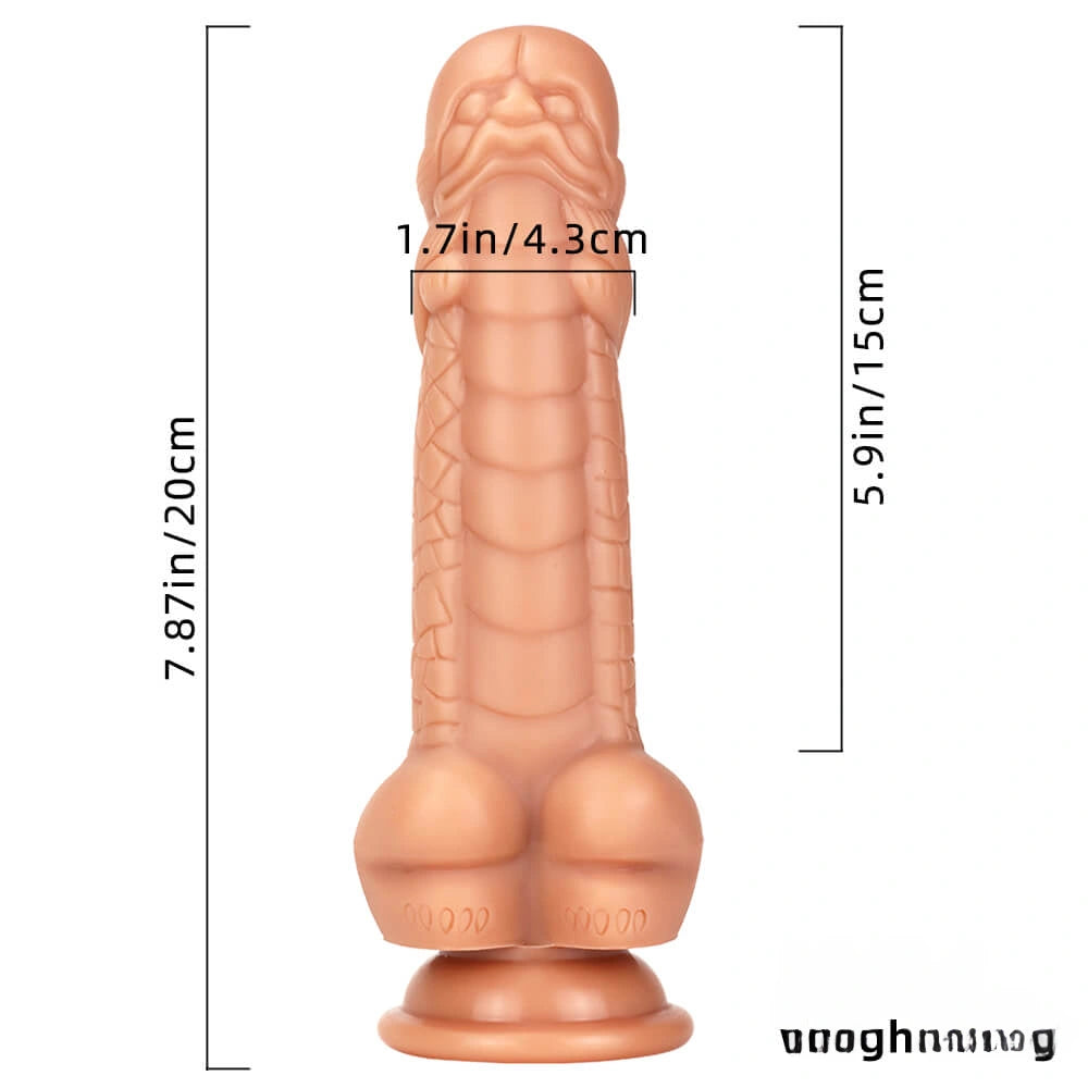 7.87in New Soft Odd Dual Density Dildo For Anal Vagina Sex