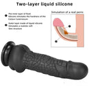 7.87in New Soft Odd Dual Density Dildo For Anal Vagina Sex