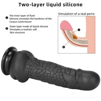 7.87in New Soft Odd Dual Density Dildo For Anal Vagina Sex