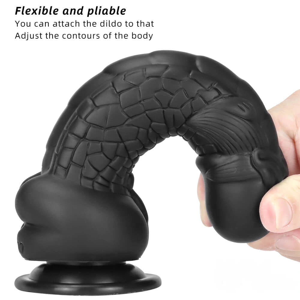 7.87in New Soft Odd Dual Density Dildo For Anal Vagina Sex