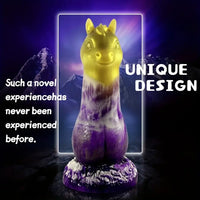 7.87in New Strange Shaped Horse Silicone Cock Dildo Simulation Penis