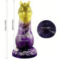 7.87in New Strange Shaped Horse Silicone Cock Dildo Simulation Penis