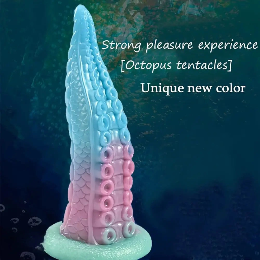 7.87in Octopus Tentacle Dildo For Women Soft Anal Dildo For Hands-Free Play