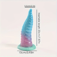 7.87in Octopus Tentacle Dildo For Women Soft Anal Dildo For Hands-Free Play