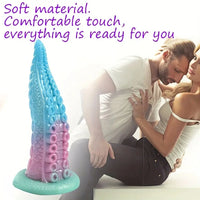7.87in Octopus Tentacle Dildo For Women Soft Anal Dildo For Hands-Free Play
