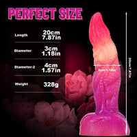 7.87in Octopus Tentacle Fantasy Makeup Ombre Dildo For Masturbation