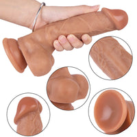 7.87in Penis Suction Cup Realistic Dildo Sex Toy For Clit Stimulation