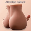 7.87in Premium Realistic Silicone Flexible Dildo Sex Torso With Anus