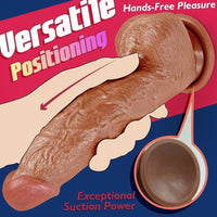 7.87in PVC Lifelike Dildo With Suction Cup Anal Sex Toy For Woman Men