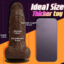 7.87in PVC Lifelike Dildo With Suction Cup Anal Sex Toy For Woman Men
