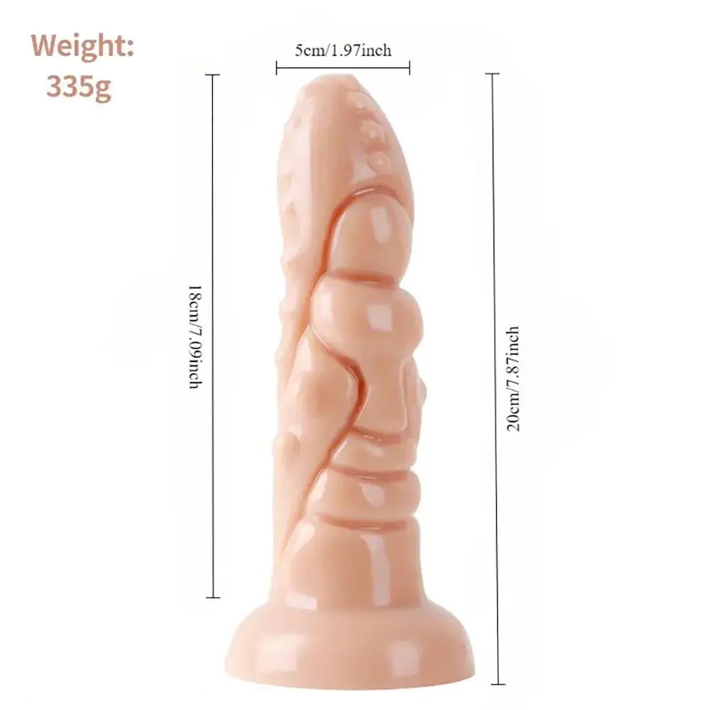 7.87in PVC Monster Fantasy Dildo For Adult BDSM Intimacy Play
