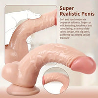7.87in PVC Real Cock Male Dildo For Adult BDSM Intimacy Sex Play