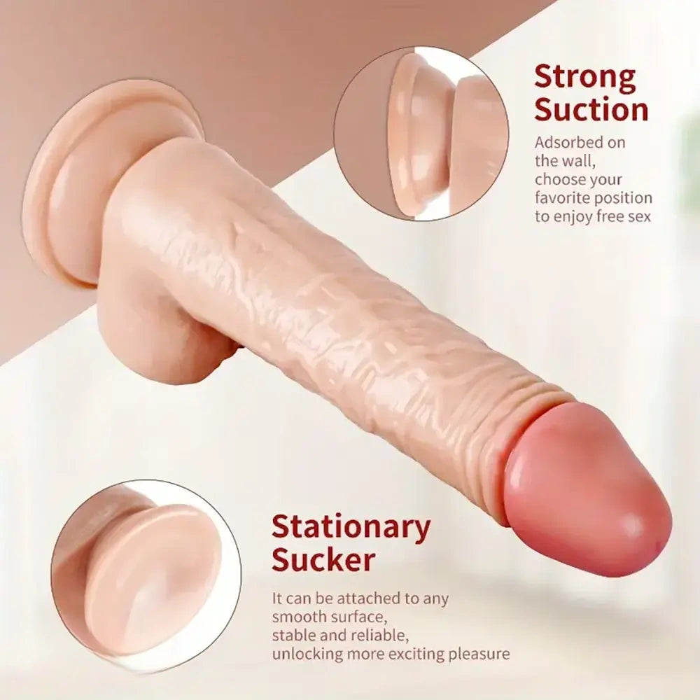 7.87in PVC Real Cock Male Dildo For Adult BDSM Intimacy Sex Play