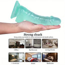 7.87in Real Anal Dildo with Testis Strong Suction Cup G Spot Stimulator
