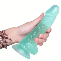 7.87in Real Anal Dildo with Testis Strong Suction Cup G Spot Stimulator