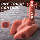 7.87in Real Feeling 3D Lifelike Sex Torso Dildo With Vibrating Thrusting Toy