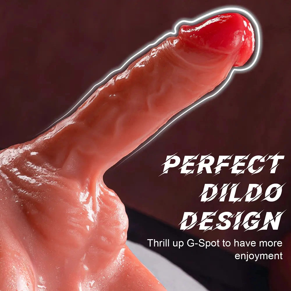 7.87in Real Feeling 3D Lifelike Sex Torso Dildo With Vibrating Thrusting Toy