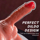 7.87in Real Feeling 3D Lifelike Sex Torso Dildo With Vibrating Thrusting Toy