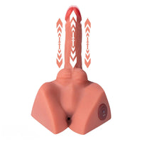 7.87in Real Feeling 3D Lifelike Sex Torso Dildo With Vibrating Thrusting Toy