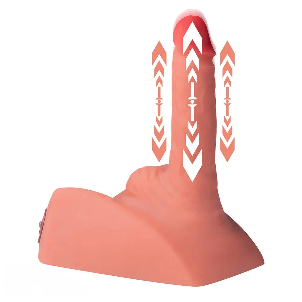 7.87in Real Feeling 3D Lifelike Sex Torso Dildo With Vibrating Thrusting Toy