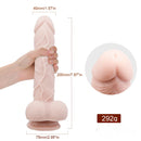 7.87in Real Feeling Dildo Sex Toy For Anal Vaginal Sex